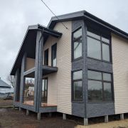 Сайдинг корабельный брус Docke D4.5D PASTEL Крем-брюле